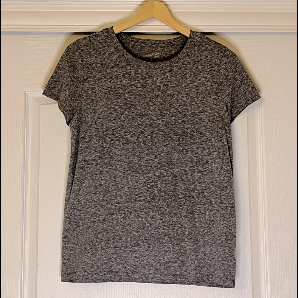 Universal Thread Gray Crew Neck Plain Short Sleeve Shirt M